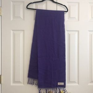 100% cashmere purple scarf